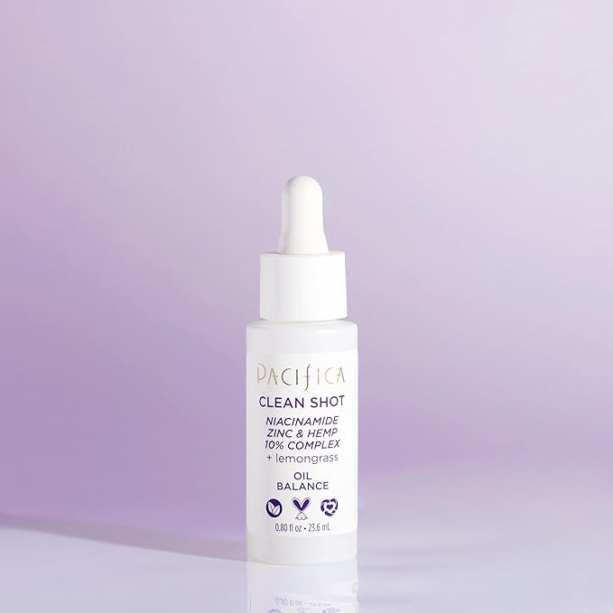 Pacifica Clean Shot Niacinamide Zinc and Hemp 10 Percent Complex Unisex 0.8 oz-Velvo Beauty