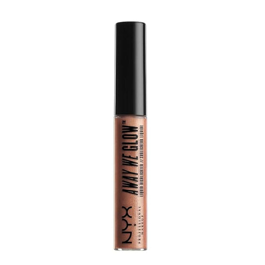 NYX Professional Makeup Away We Glow Liquid Highlighter, Rose Quartz, 0.22 Fluid Ounce-Velvo Beauty
