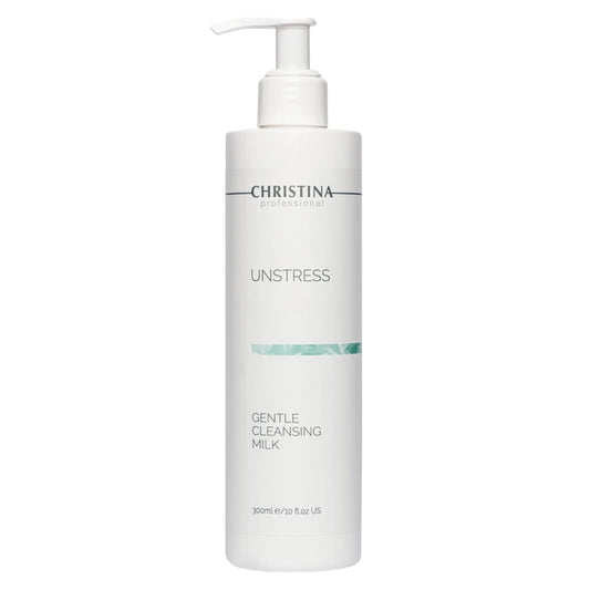 Christina - Unstress Gentle Cleansing Milk with Vitamin E | Smothing Refreshing milk Cleanser for Face | Soap-free Cleansing Milk for Face | Suitable for All Skin Types (10 fl oz.)-Velvo Beauty