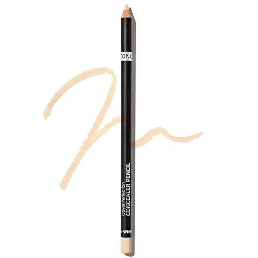 THESAEM Cover Perfection Concealer Pencil – Non Comedogenic spot Eraser - Conceal Blemish,Aging Spot,Acne&Freckle – Multi-Use Under Eye Concealer for Dark Circle,1.4g (0.5 Ice Beige)-Velvo Beauty