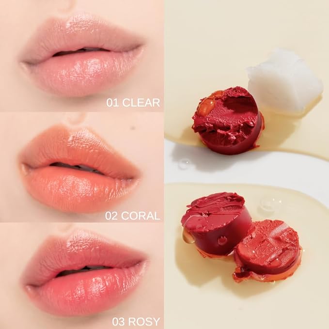 Smooth Butter Lip Balm 0.14 oz – Super Moisturizing Butter Lip Balm, Lip Repair & Care, Natural Color with Vegetable Wax, Shea Butter, All Day Hydration, Soothe Dry Chapped Lips (02 CORAL)-Velvo Beauty