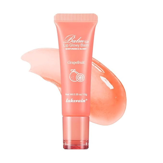 Hydrating Lip Butter Balm for a Glossy Finish and Lip Glow - Lip Glowy Balm with Summer-worthy Fragrance | Vegan Lip Care (#3-Grapefruit)-Velvo Beauty