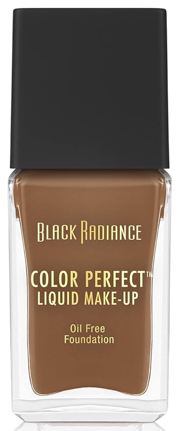 Black Radiance Color Perfect Liquid Full Coverage Foundation Makeup, Caramel, 1 Fluid Ounce-Velvo Beauty