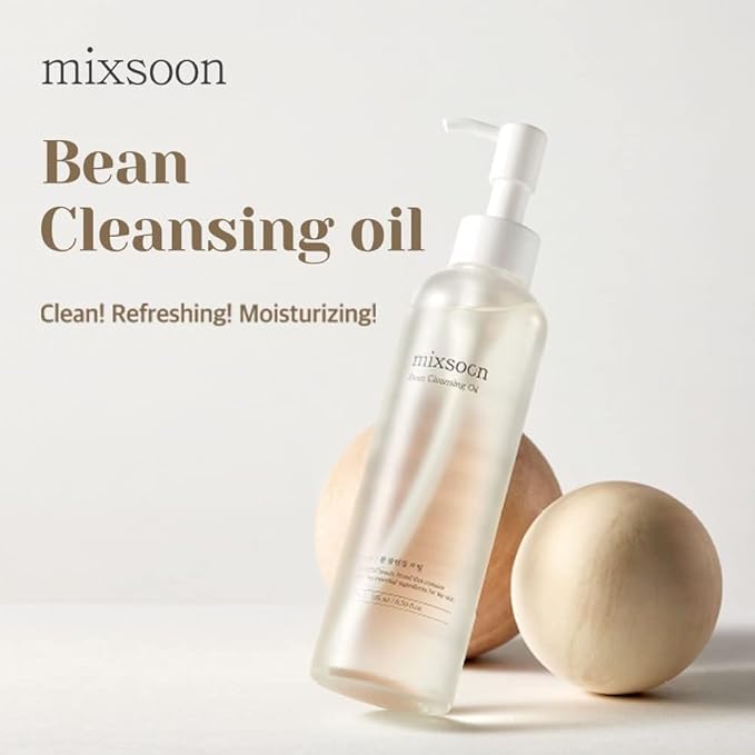 mixsoon Bean Cleansing Oil 6.59 fl oz / 195ml Lightweight Oil Cleanser Make up Remover for daily skin care routine Korean Glass Skin Care-Velvo Beauty