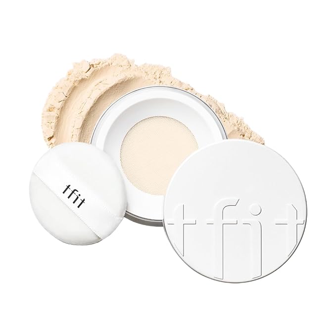 Translucent Set Finishing Powder - Sebum Control Face Loose Powder, Matte & Silky Finish, Lightweight, Long-lasting, Korean Makeup, 0.24 Oz. (02 Skin Beige, 0.24 Oz.)-Velvo Beauty
