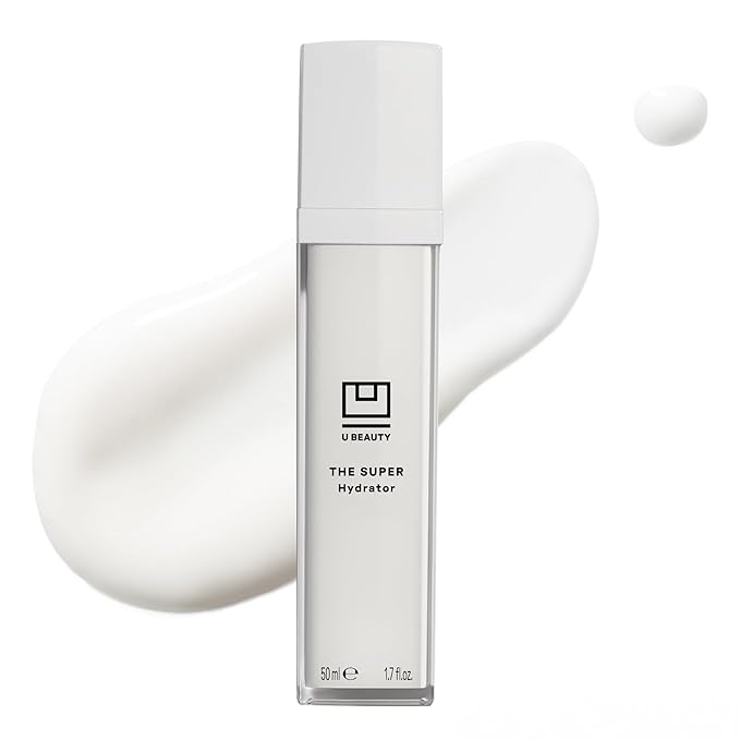 U Beauty The SUPER Hydrator Hyaluronic Acid Moisturizing Cream - Mega-Dose Skin Hydrator with Peptides and Grapeseed Oil for Supple, Smooth, and Softer-Looking Skin For Up To 48 Hours - 1.7 fl oz-Velvo Beauty