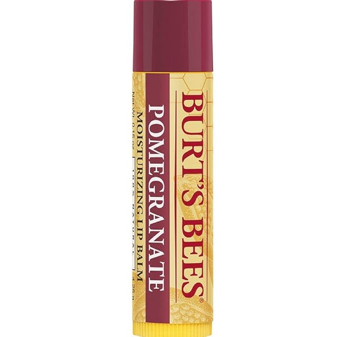 Burt's Bees Replenishing Lip Balm with Pomegranate Oil, 0.15-Ounce (Pack of 6)-Velvo Beauty