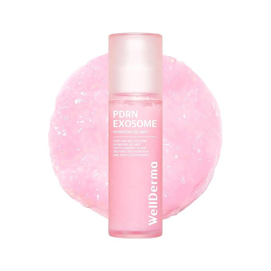 WELLDERMA PDRN Exosome Gel Mist, 100ml / 3.38 fl.oz – Hydrating & Soothing Hydrogel Face Mist with Collagen, Peptides, Hyaluronic Acid, and Botanical Extracts for Daily Skincare-Velvo Beauty