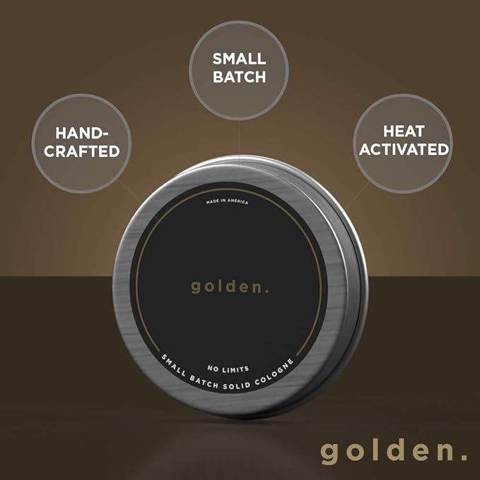 Golden Grooming Co. Solid Cologne - Travel-Sized Concentrated Balm - Solid Perfume with Subtler Scent and Long-Lasting Fragrance - For Men of Color - 1 oz Tin-Velvo Beauty