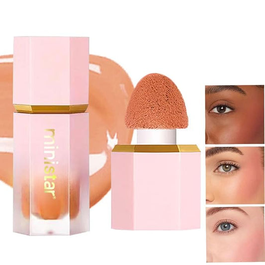 Liquid Blush Makeup, Cream Blush for Cheeks, Waterproof Long Lasting Blush Face Makeup Blush Beauty Wand for Cheeks & Lip Tint Natural Cream Blusher Makeup for All Skin Tones(#03 Spring Break)-Velvo Beauty