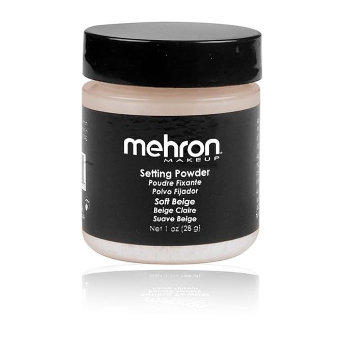 Mehron Ultrafine Setting Powder - Soft Beige 1 oz.-Velvo Beauty