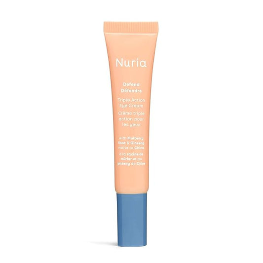 Nuria - Defend Triple Action Eye Cream for Dark Circles, Puffiness and Fine Lines, Nourishing Under Eye Cream with Ginseng and Mulberry Root, 15mL/0.5 fl oz-Velvo Beauty