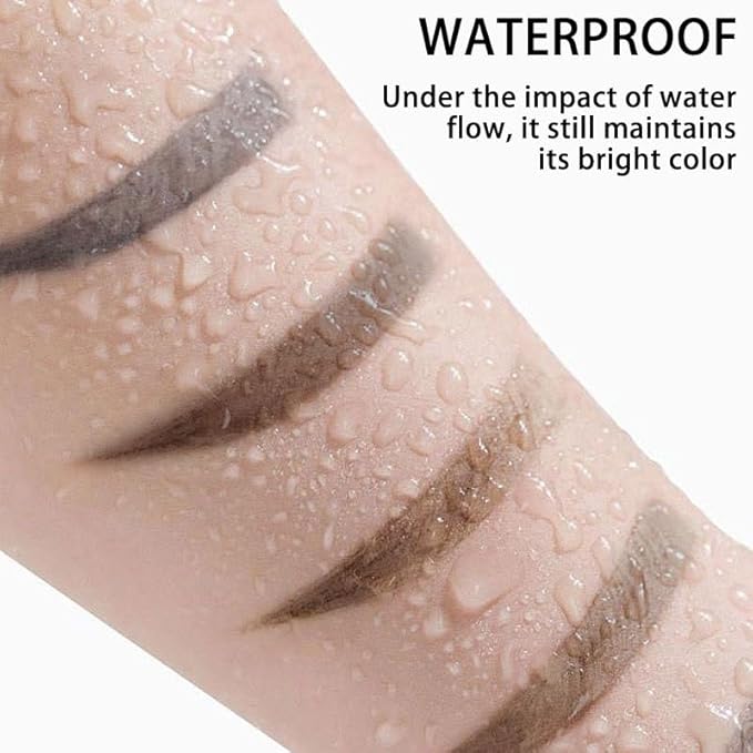 2pcs Dark Brown Tattoo Eyebrow Gel Tinting, Waterproof & Transfer-proof for Fuller Brows, Suitable for All Skin Types (Brown, 2Pcs)-Velvo Beauty
