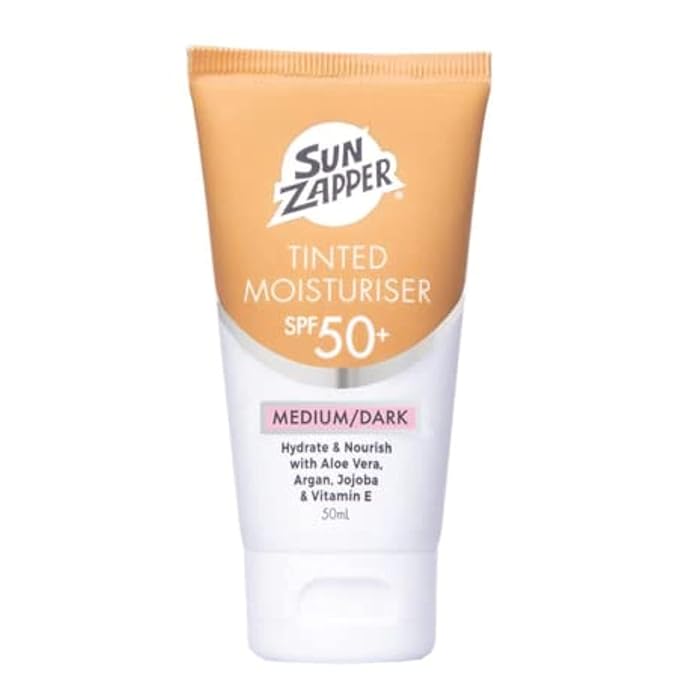 Sun Zapper BB Cream Tinted Moisturiser SPF 50+ Aloe Vera, Kakadu Plum, Jojoba, Vitamin E 50mL 1.69oz (Medium/Dark) Moisturizer Made in Australia-Velvo Beauty