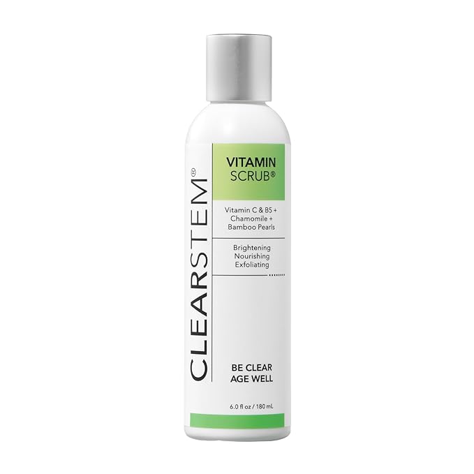 CLEARSTEM VITAMINSCRUB Antioxidant Infused Exfoliating Face & Body Scrub with Vitamin C, 7 Ounce-Velvo Beauty