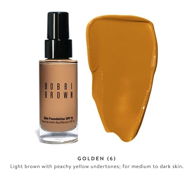 Bobbi Brown Bobbi Brown Skin Foundation SPF 15 - Golden #6, 1 fl oz-Velvo Beauty
