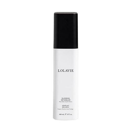 LolaVie Glossing Detangler - 5 oz - Delivers 15x Softer, Smoother Hair & 99% Reduction in Flyaways - 450-Degree Heat Protectant - Color Safe - All Hair Types-Velvo Beauty