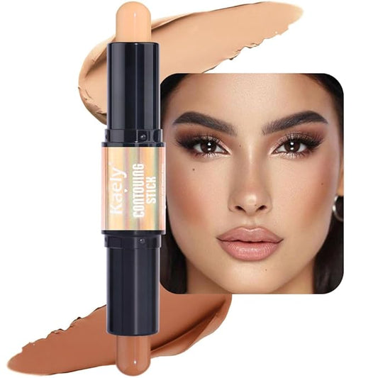 evpct 2in1 Face Shaping & Contouring Stick Cream Contour Concealer Bronzer Stick Makeup Kit for Beginner Face Highlighter Makeup Stick contorno maquillaje de maquillaje profesional,ORIGINAL Universal-Velvo Beauty