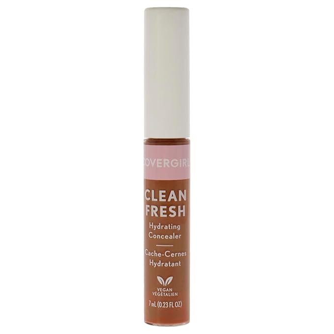 COVERGIRL Clean Fresh Hydrating Concealer, Deep Dark, 0.23 Fl Oz-Velvo Beauty