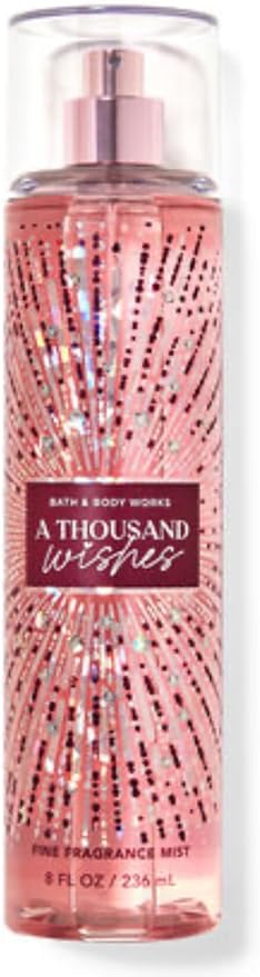 Bath & Body Works - 3 Piece Bundle - Spray - Body Cream - Shower Gel - Full Size and Gift Bag HELLO GORGEOUS (A Thousand Wishes)-Velvo Beauty