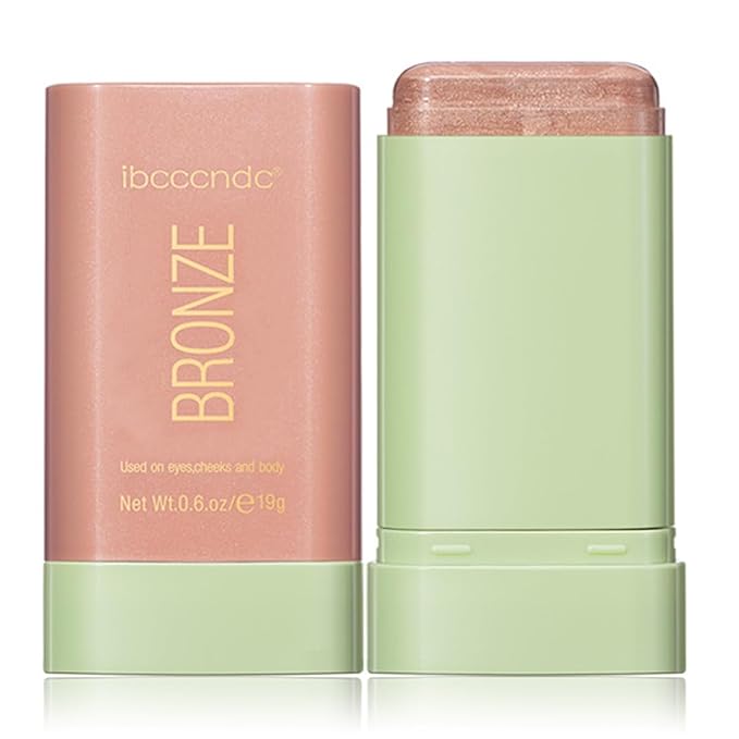 Multi-Use Makeup Blush Stick, Cream Blush Stick, Tinted Solid Moisturizer Stick for Cheek & Eyes & Lips, Waterproof Natural Nude Makeup, Suitable for All Skin (2#Soft Glow)-Velvo Beauty