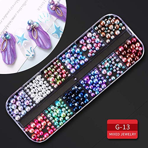 Artdone 9 boxes Nail Rhinestones,Nail Gems Nail Diamonds,Nail Art Studs Nail Crystals Nail Sequins for Nails Kit with 1 Tweezers and 3 Pen for Nail Art Supplies Accessories-Velvo Beauty