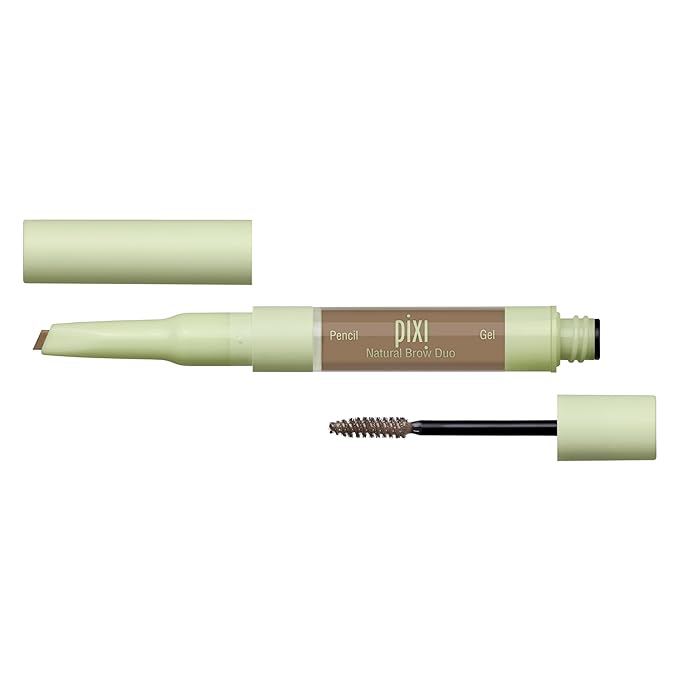 Pixi Natural Brow Duo - Natural Blonde, Precision Pencil & Tinted Gel, Waterproof Brow Shaper for All-Day Hold, Paraben-Free, 0.2oz-Velvo Beauty