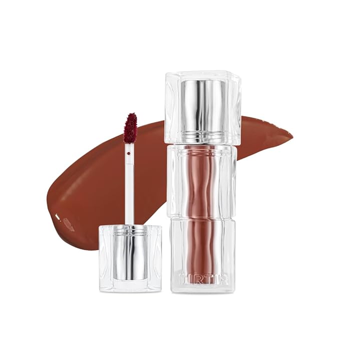 TIRTIR [*Mini Size Waterism Tinted Lip Gloss #06 Honey Nut, 0.06 Fl Oz – Kiss Ready Lipgloss, 12H Long Lasting Non Sticky Natural Tinted Glow Korean Multiuse Cheek and Lip Tint for Women gift-Velvo Beauty
