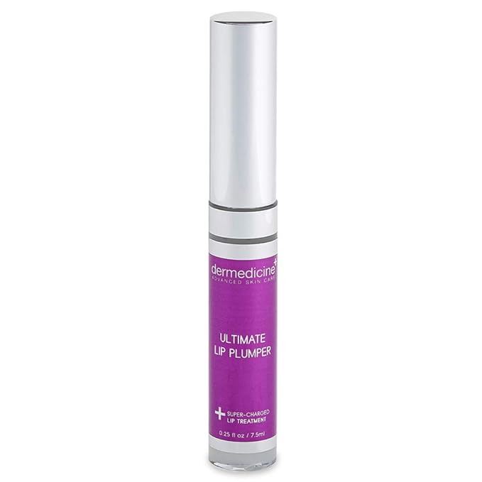 Ultimate Lip Plumper Super-Charged Lip Treatment w/Peptides, Vitamin E & Hyaluronic Spheres | May Enhances and Boost Lips for a Plumper Appearance 0.25 fl oz / 7.5ml-Velvo Beauty