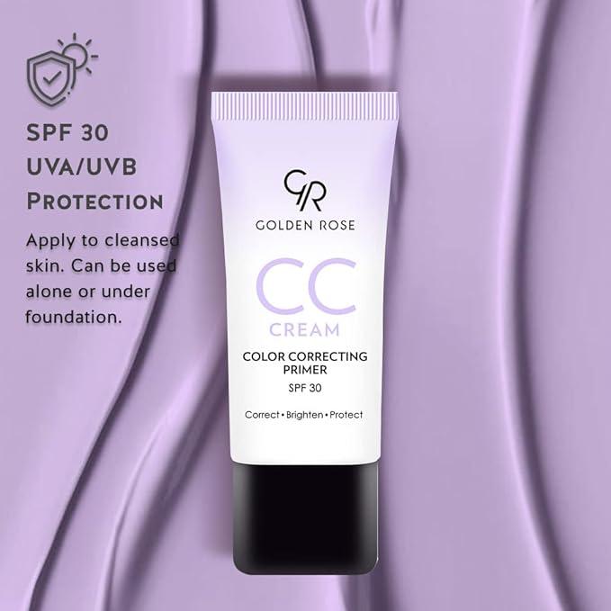 Golden Rose Makeup CC Cream Color Correcting Primer - (Violet)-Velvo Beauty