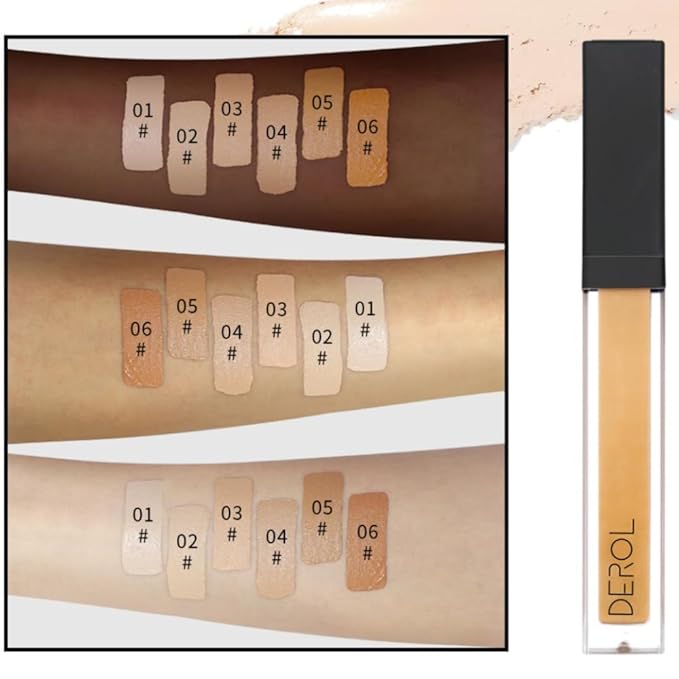Liquid Concealer Makeup - Natural Coverage & Highly Pigmented Lightweight Concealers 6.5ml (01)-Velvo Beauty