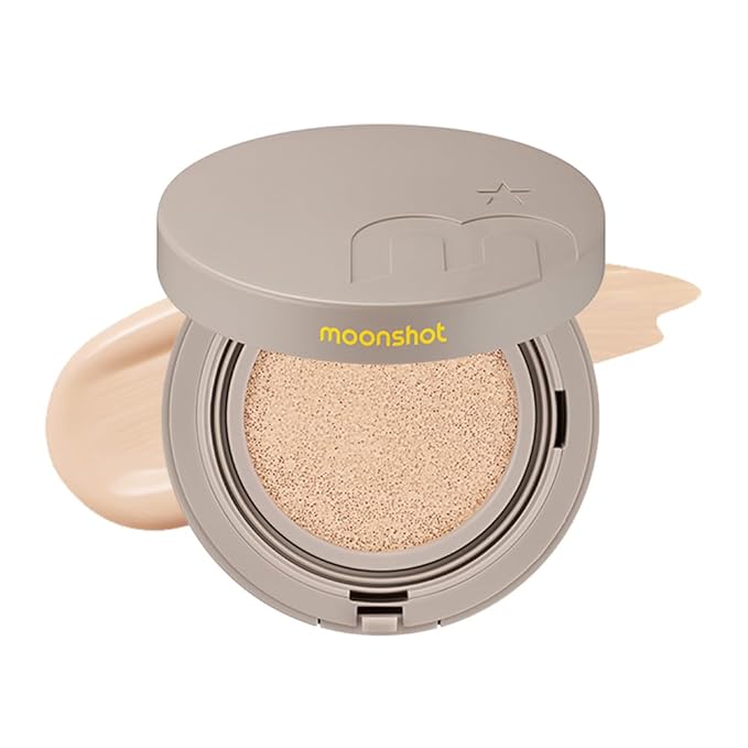 MOONSHOT KOREA Conscious Fit Cushion Foundation Medium Coverage, Long-Lasting & Buildable Foundation For A Smooth, Satin Finish, Vegan & Cruelty-Free,k-beauty (17N Cosmic Latte)-Velvo Beauty