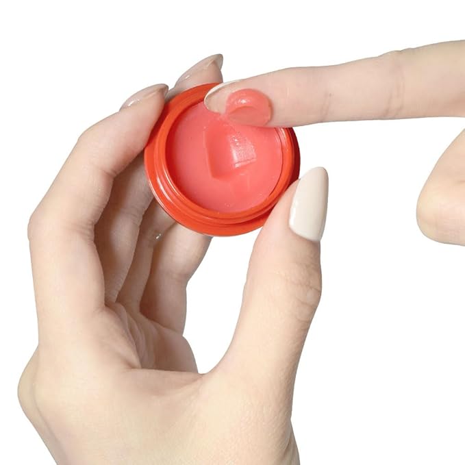 PS.PRETTYSKIN Moisturizing Korean Vegan Lip Balm 0.31oz. (9g) Smooth, Soft Texture, Hydrating, Natural Shine, Glossy (Tomato)-Velvo Beauty