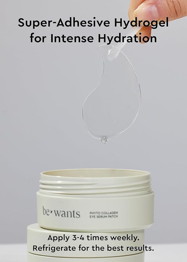 Bewants under eye patches for puffy eyes, Korean under eye mask with vegan collagen and 71.9% bamboo water, patches for dark circles and Cooling, 60 pieces-Velvo Beauty