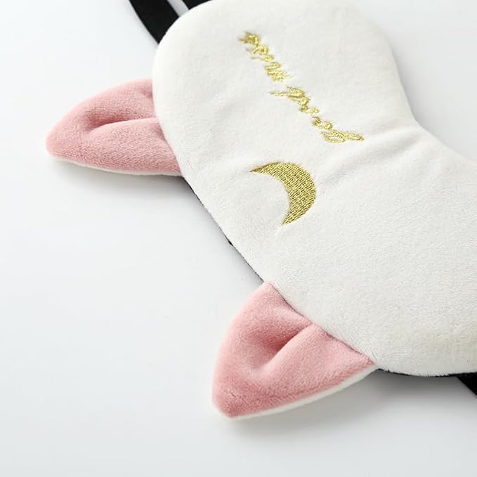 2PCS Eye Mask for Sleeping Cute Sailor Moon Natural Sleep Eye Mask Eyeshade Cover Shade Eye Patch Soft Portable Blindfold Travel Eyepatch for Girls Boys Women Men-Velvo Beauty