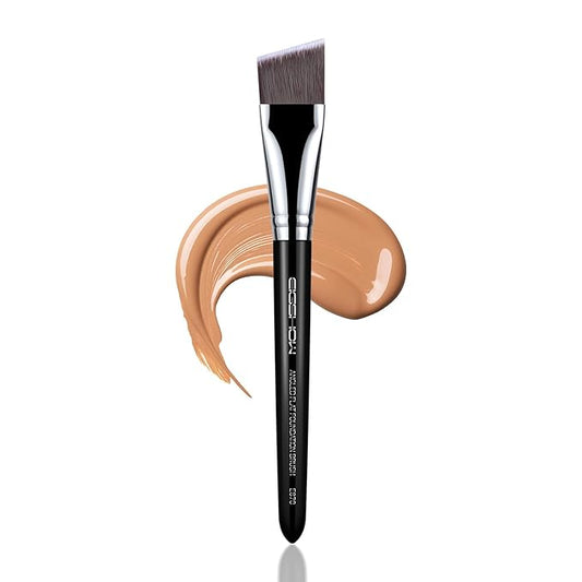 EIGSHOW Angled Flat Foundation Brush, Vegan Synthetic Bristles, Streak Free Application, Face Makeup Brush For Blending Liquid, Cream, Face Mask (E870)-Velvo Beauty