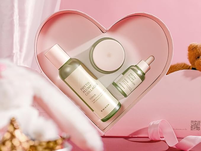 MIZON Special Edition Gift Set - Phyto Collagen Line Toner (5.07oz) + Serum (1.01oz)+ Day Cream (1.69oz) Vegan Collagen, Skincare Set, Vegan Kit-Velvo Beauty