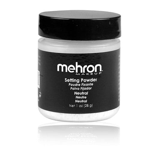 Mehron Makeup Setting Powder | Loose Powder Makeup | Loose Setting Powder Makeup 1 oz (28 g) (Neutral)-Velvo Beauty