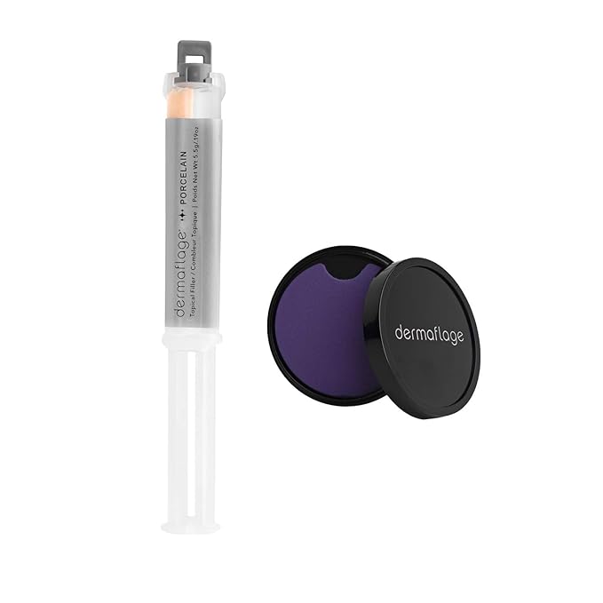 Dermaflage Scar Filler Kit - Porcelain - Deep Scar Cover and Waterproof Concealer for Acne Scars Wrinkles, and Ice Pick Scars Makeup, 1 mo supply-Velvo Beauty