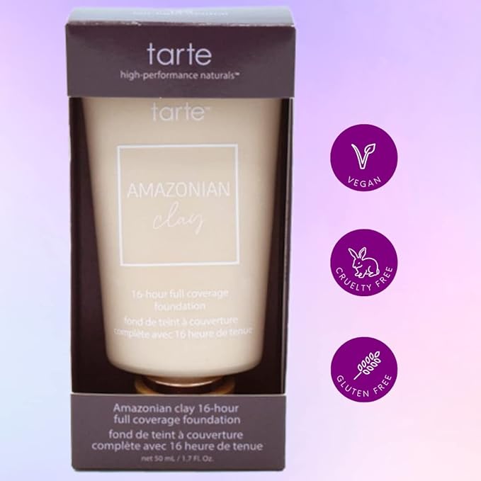 tarte Amazonian Clay 16-Hour Full Coverage Foundation 18N Fair-Light Neutral-Velvo Beauty