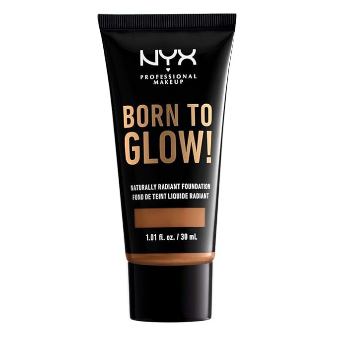 NYX PROFESSIONAL MAKEUP Born To Glow Naturally Radiant Foundation, Medium Coverage - Almond-Velvo Beauty
