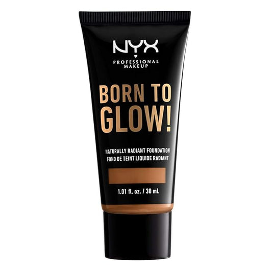 NYX PROFESSIONAL MAKEUP Born To Glow Naturally Radiant Foundation, Medium Coverage - Almond-Velvo Beauty