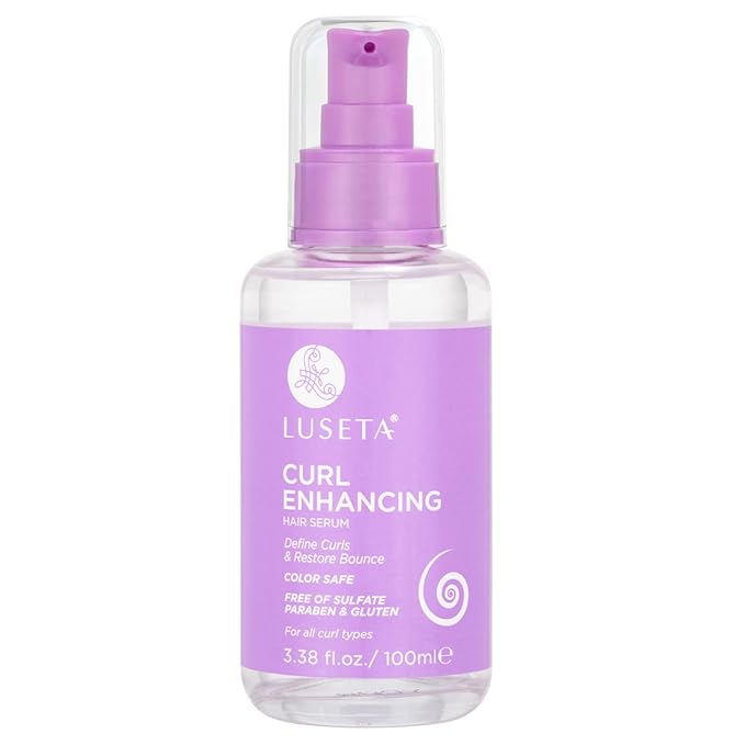 Luseta Curl Enhancing Hair Oil Define Curl & Restore Bounce Anti-frizzing and Smoothing for Curly Hair Type 3.38oz-Velvo Beauty