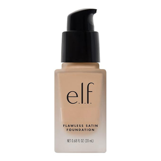 e.l.f. Flawless Finish Foundation, Lightweight & Medium Coverage, Semi-Matte Finish, Fawn, 0.68 Fl Oz (20mL)-Velvo Beauty