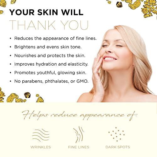 AZURE 24K Gold Firming Face Mask- Anti Aging, Hydrating, Toning & Firming Facial Sheet Mask - Helps Reduce Wrinkles & Fine Lines - With Hyaluronic Acid & Collagen - Skin Care Made in Korea - 10 Pack-Velvo Beauty