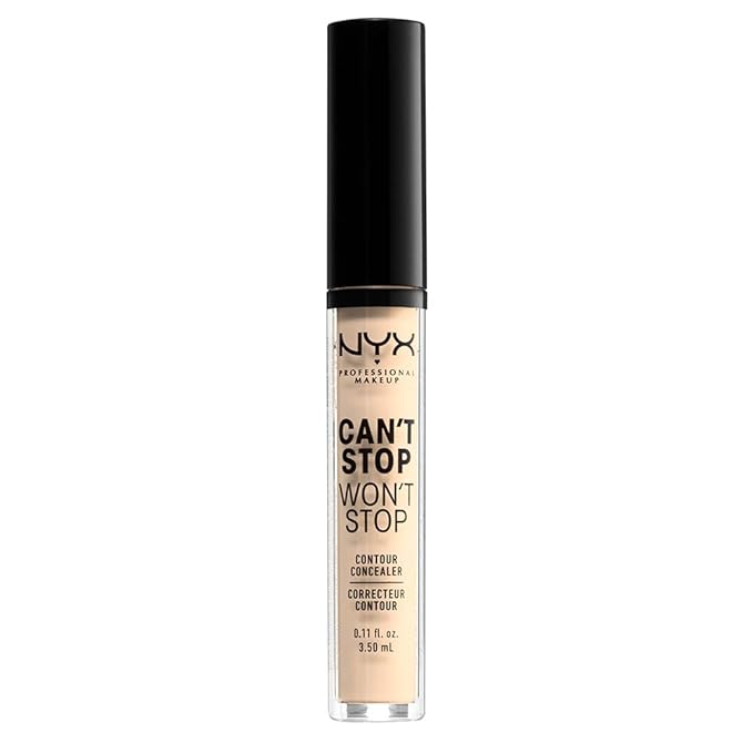 NYX PROFESSIONAL MAKEUP Can't Stop Won't Stop Contour Concealer, 24h Full Coverage Matte Finish - Pale-Velvo Beauty