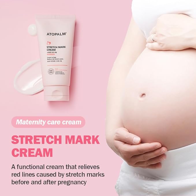 ATOPALM Maternity Care Stretch Mark Cream, 150ml 5 Fl Oz, Canola Oil Postpartum Skin Care| Pregnancy Red Lines Relief | Skin Swelling Elasticity Improvement| Gentle Body Moisturizing | Kbeauty-Velvo Beauty