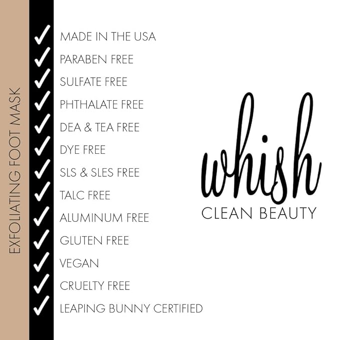Whish Coconut Milk + Verbena Exfoliating Foot Mask - Smoothes & Softens, Intense Hydration-Velvo Beauty