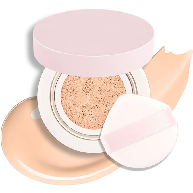 Nuder Cushion Foundation,Fair Ivory for Light & Medium With Neutral Skin Tone,Long-Lasting,Lightweight,Flawless Coverage,Dewy Finish,Concealing Redness,Blemishes and Under-eye Bags for All Skin Types-Velvo Beauty