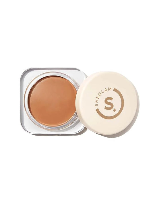 SHEGLAM Hydrating Cream Full Coverage Foundation Balm Long Lasting Concealer Face Foundation for Dry Skin - Chestnut-Velvo Beauty